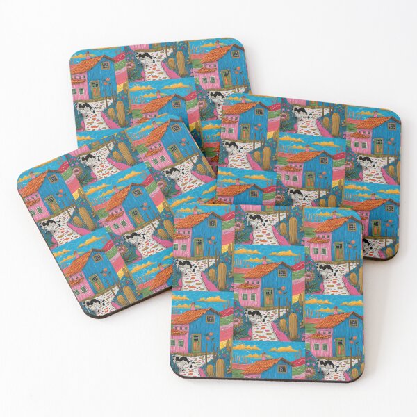 Item preview, House in Village and Cow,Positive vibe and colours designed and sold by Piotrek0001.