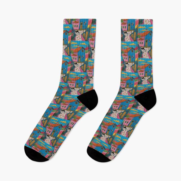 Item preview, House in Village and Cow,Positive vibe and colours designed and sold by Piotrek0001.
