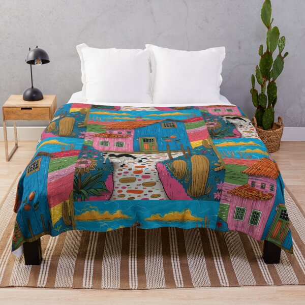 Item preview, House in Village and Cow,Positive vibe and colours designed and sold by Piotrek0001.