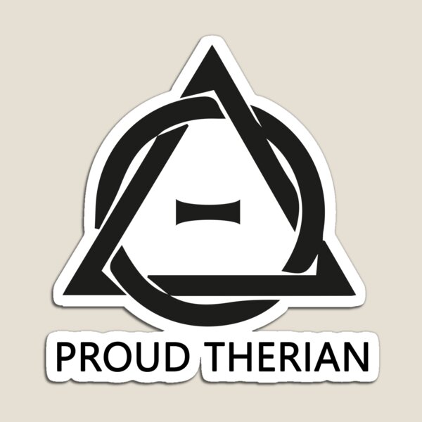 Ver. 2 Proud Therian in yellow Sticker for Sale by