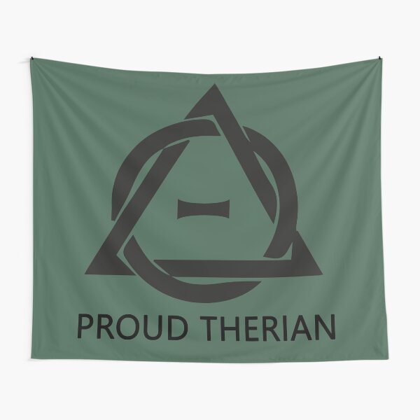 Theta-Delta Therian Symbol Therianthropy NATURE THEME WOOD Poster