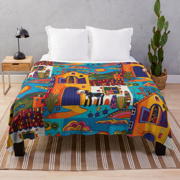 Item preview, House in Village and Cow,Positive vibe and colours designed and sold by Piotrek0001.