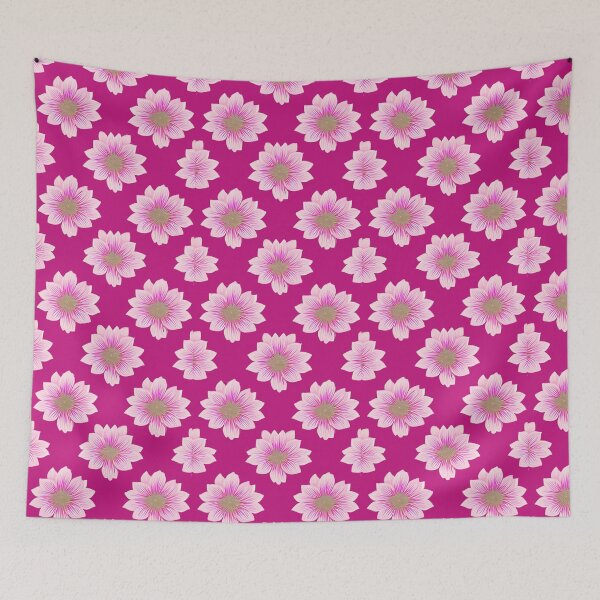 Item preview, Pink Flowers Botanical Pattern designed and sold by Liza36designs.