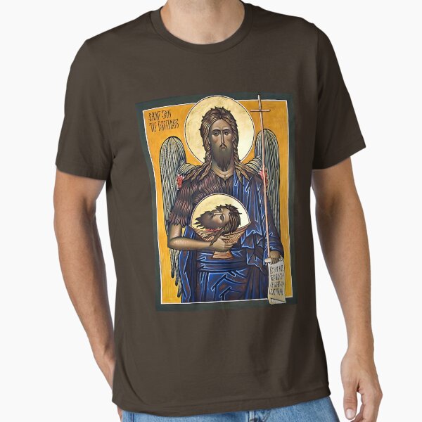 Item preview, Saint John The Forerunner John The Baptist The Baptizer Greek Eastern Russian Orthodox Art designed and sold by zptees.
