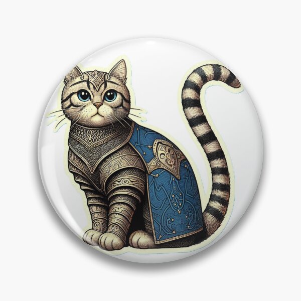 Item preview, medieval cat designed and sold by Greydate.