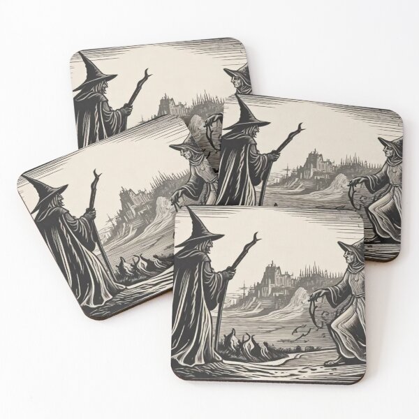 Item preview, two witches designed and sold by Greydate.