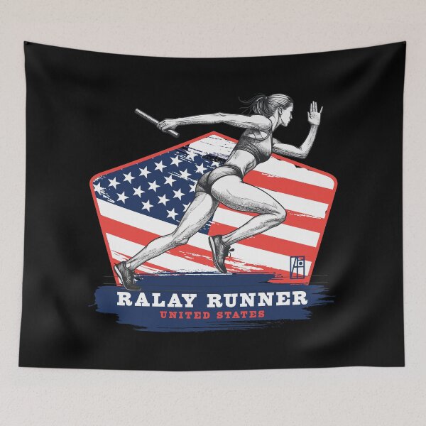 Item preview, RALAY RUNNER - USA - SPORT SQUAD - 2 designed and sold by ArtProjectShop.