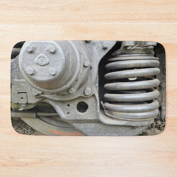 Item preview, Diesel Locomotive Wheel and Spring on Rusty Rail designed and sold by Gaboro.