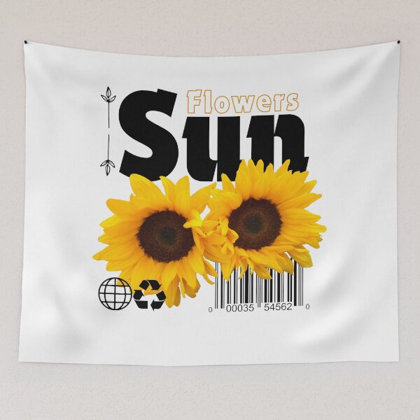 Item preview, Sunflowers with Black Text  designed and sold by AveryZi.
