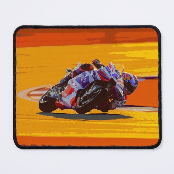 Item preview, Jorge Martin racing his MotoGP motorcycle at Lusail during the Qatar Grand Prix watercolor designed and sold by Rodissimus1984.