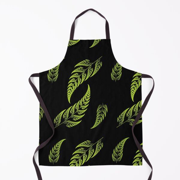 Item preview, Green fern leaves on black designed and sold by TerenceLacey.