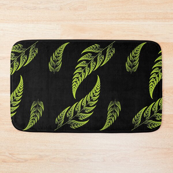 Item preview, Green fern leaves on black designed and sold by TerenceLacey.