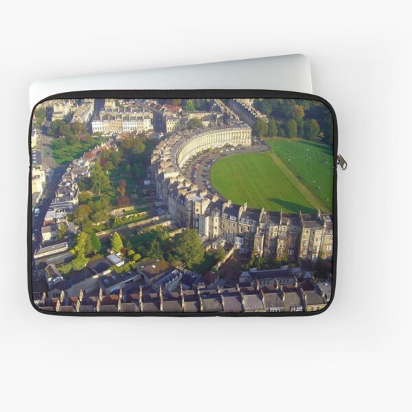 Royal Crescent - Aerial Image of Bath, Somerset, UK Laptop Sleeve