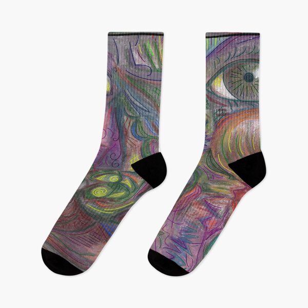 Item preview, colorful face print designed and sold by Sparkleweather.