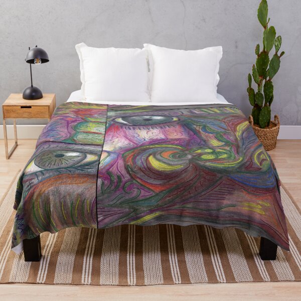 Item preview, colorful face print designed and sold by Sparkleweather.