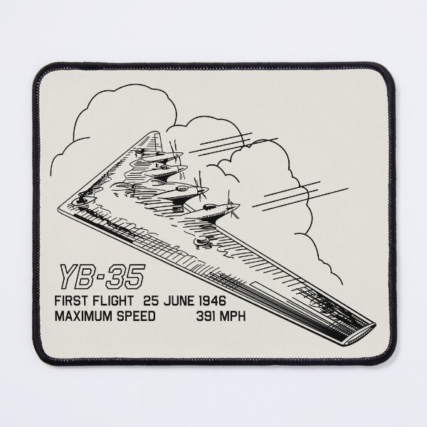 Item preview, YB-35 Flying Wing Bomber Plane in Clouds designed and sold by MilitaryMart.