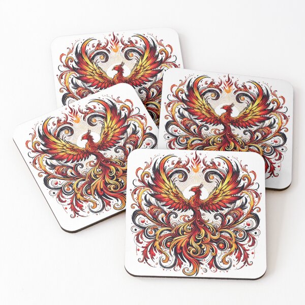 Item preview, Fiery Phoenix Rising from Flames designed and sold by TeslaSt0re.