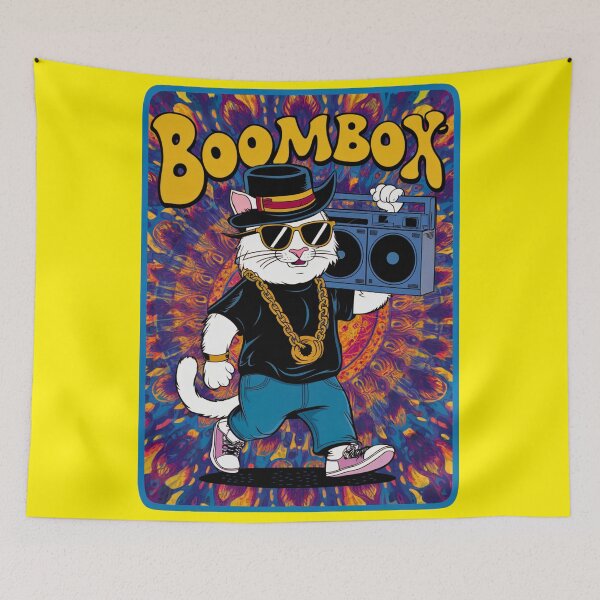 Item preview, Rapper Boombox Cat designed and sold by kateds14.