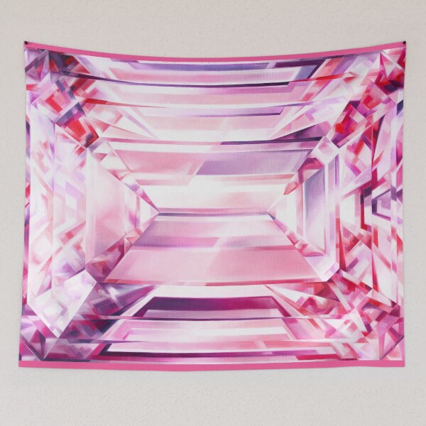 Item preview, Rose quartz, Pink quartz  Gemstone Hand-Painted Artwork designed and sold by AmberSunArt.