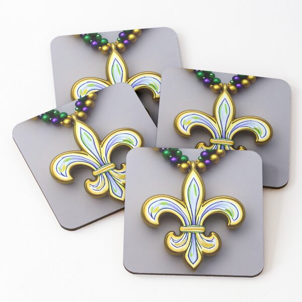 Item preview, Simple Purple, Gold, Green Fleur de Lis designed and sold by BougieSouthern.