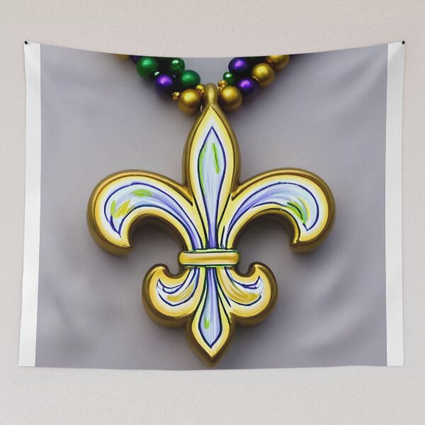 Item preview, Simple Purple, Gold, Green Fleur de Lis designed and sold by BougieSouthern.