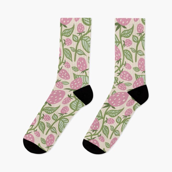 Item preview, Strawberry fields pattern in pink, green designed and sold by Miss-Belle.