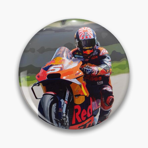 Item preview, Johann Zarco making a wheelie after the Italian Grand Prix at Mugello watercolor designed and sold by Rodissimus1984.