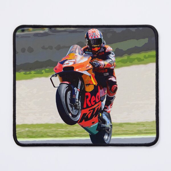 Item preview, Johann Zarco making a wheelie after the Italian Grand Prix at Mugello watercolor designed and sold by Rodissimus1984.