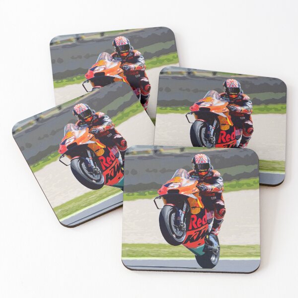 Item preview, Johann Zarco making a wheelie after the Italian Grand Prix at Mugello watercolor designed and sold by Rodissimus1984.