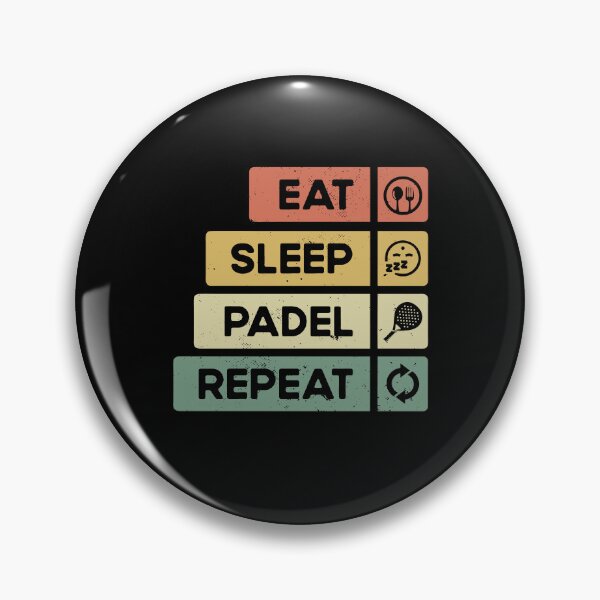 Item preview, Padel Tennis Gift Eat Sleep Padel Repeat Funny Padel Player designed and sold by Captain Mood.