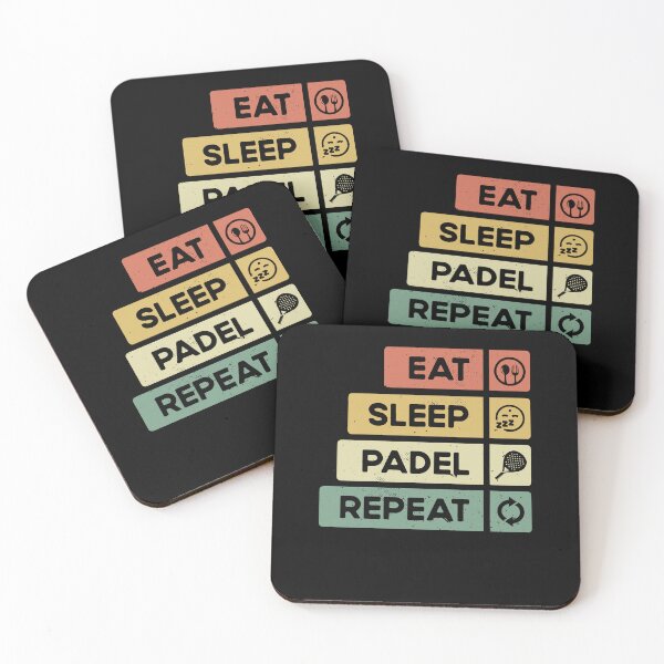 Item preview, Padel Tennis Gift Eat Sleep Padel Repeat Funny Padel Player designed and sold by Captain Mood.
