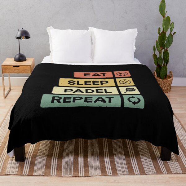 Item preview, Padel Tennis Gift Eat Sleep Padel Repeat Funny Padel Player designed and sold by Captain Mood.