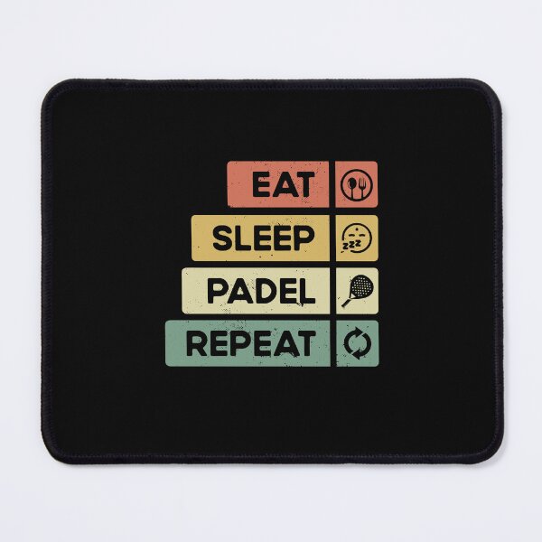 Item preview, Padel Tennis Gift Eat Sleep Padel Repeat Funny Padel Player designed and sold by Captain Mood.
