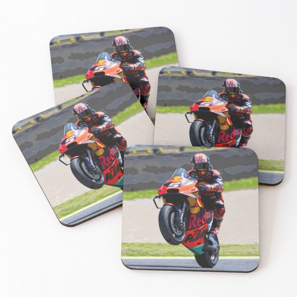 Item preview, Johann Zarco making a wheelie after the Italian Grand Prix at Mugello abstract designed and sold by Rodissimus1984.
