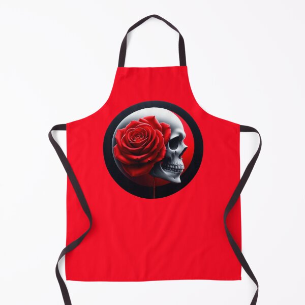 Item preview, Skull with a big Red Rose designed and sold by GaborSkeleton.
