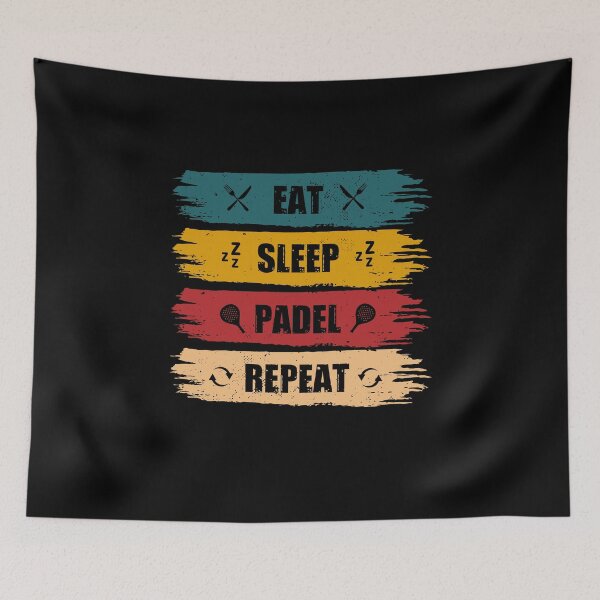 Item preview, Padel Tennis Gift Eat Sleep Padel Repeat Funny Padel Player designed and sold by Captain Mood.