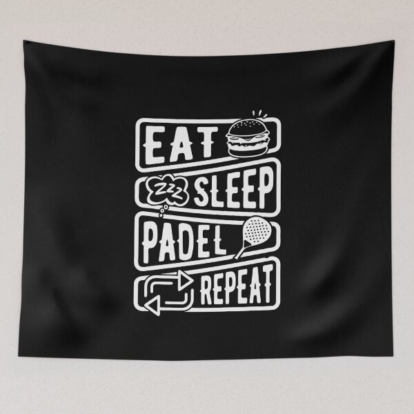 Item preview, Padel Tennis Gift Eat Sleep Padel Repeat Funny Padel Player designed and sold by Captain Mood.