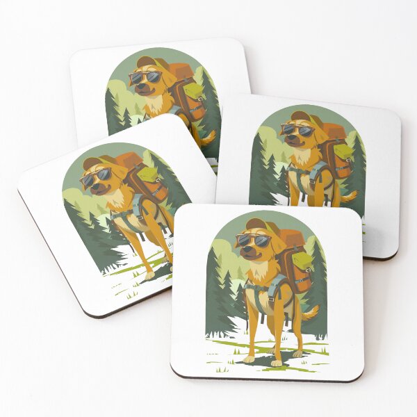Item preview, Cool Dog Hiking Outdoor Adventure designed and sold by Wild-Co.