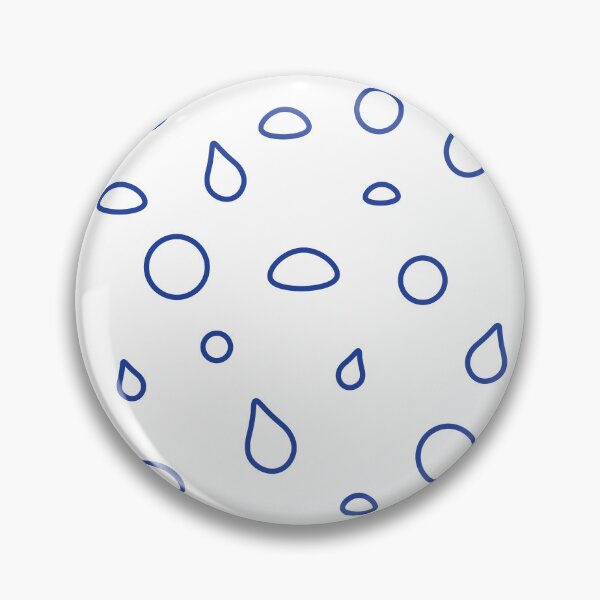 Item preview, Simple Blue Water Dropet Line Art Pattern designed and sold by Carsondood.