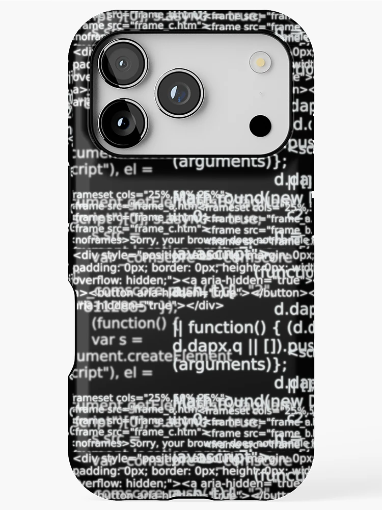 Thumbnail 1 of 4, iPhone Case, HTML Code v1 designed and sold by findingNull.
