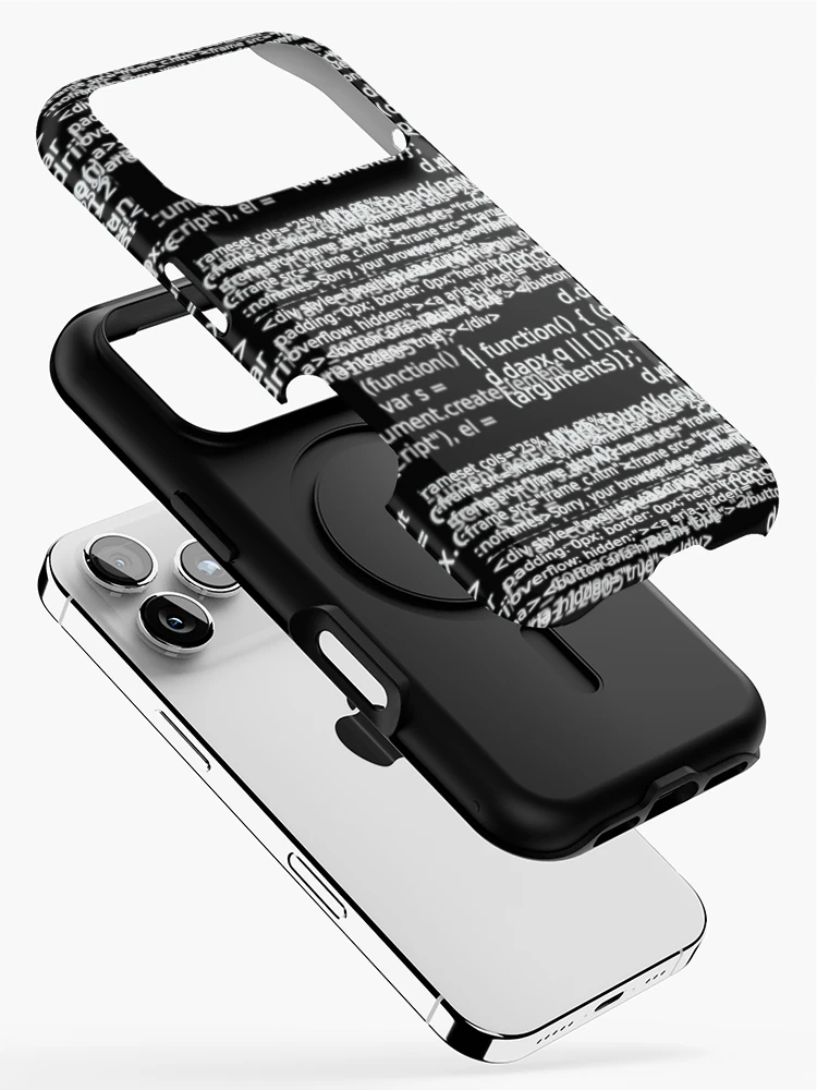 Thumbnail 2 of 4, iPhone Case, HTML Code v1 designed and sold by findingNull.