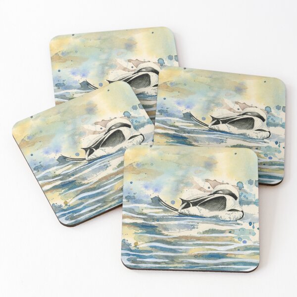 Item preview, Long-Tailed Duck Original Watercolour designed and sold by Art-By-Rosalind.