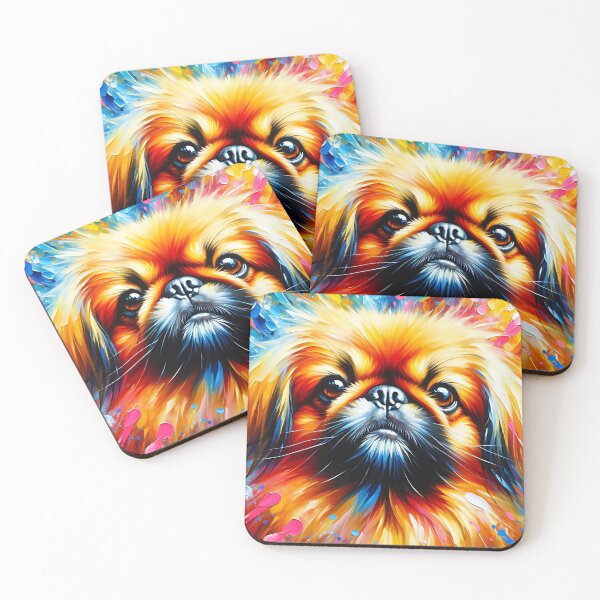 Item preview, Pekingese Dog Acrylic Print Pet Portrait Pet Lovers designed and sold by Puppy Puzzles Plus.