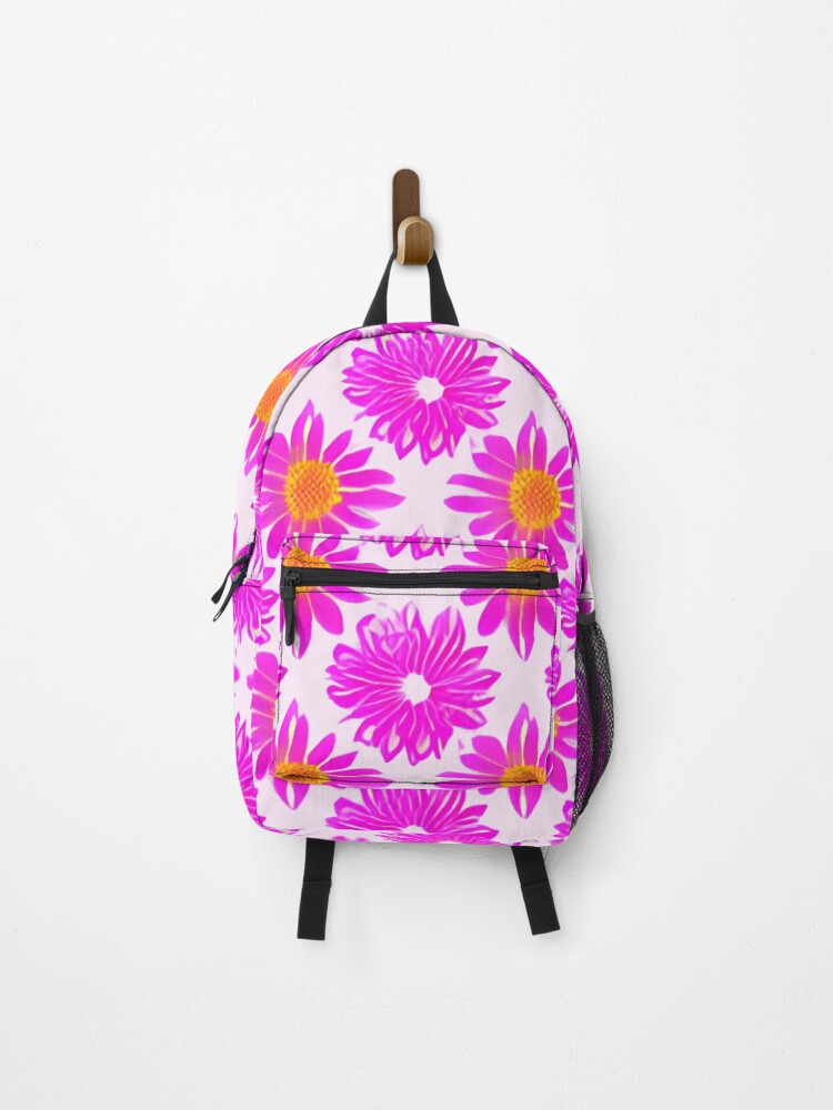 Thumbnail 1 of 3, Backpack, Pink and Yellow Roses Pattern designed and sold by Liza36designs.