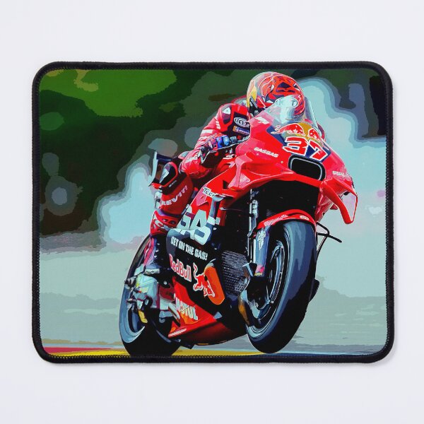 Item preview, Augusto Fernandez powering out of the corner during the German Grand Prix at the Sachsenring watercolor designed and sold by Rodissimus1984.