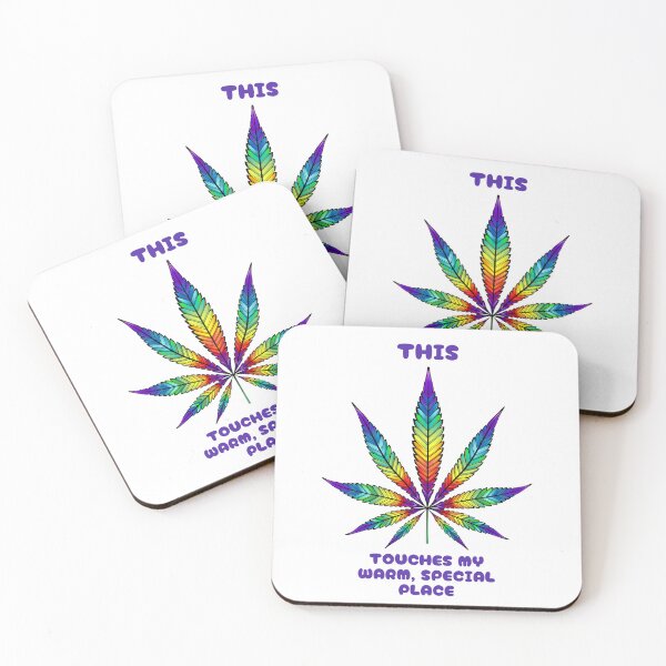 Artikelvorschau, Dies berührt meinen warmen, besonderen Ort – Weed (bunte Variante) entworfen und verkauft von PoppysPrintings.