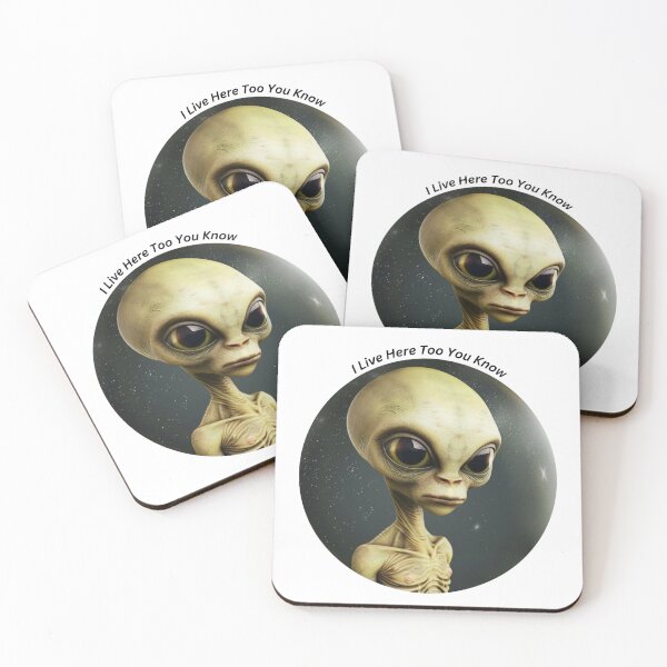 Item preview, I live here too, alien  designed and sold by Lewis-mart.
