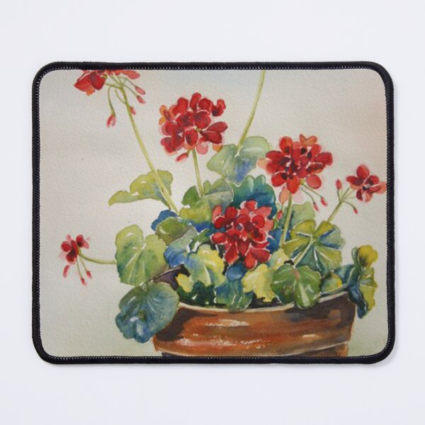 Item preview, Geraniums in a Clay Pot designed and sold by Debbie Schiff.