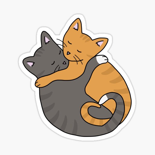 Item preview, Tabby Cats Sleeping designed and sold by StickerHome.