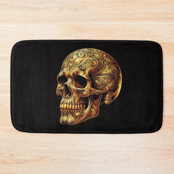 Item preview, Golden Skull, Ornamental Pattern designed and sold by GaborSkeleton.